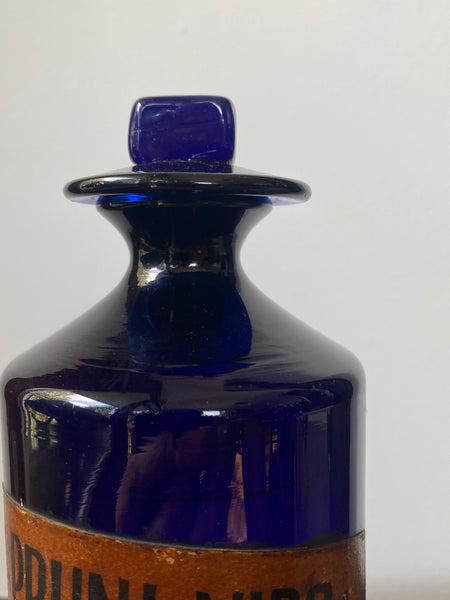 Antique 18th Century Apothecary Bottle and Dose Glass