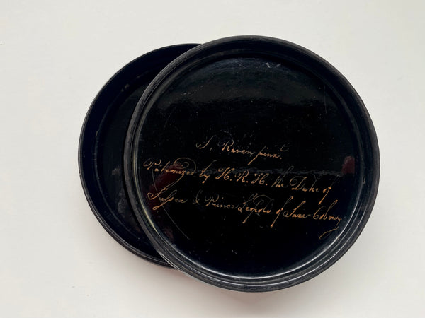 Extremely Rare Antique 19th Century Hand-painted Snuff Box By S.Raven For Some Esteemed Royal Patronage