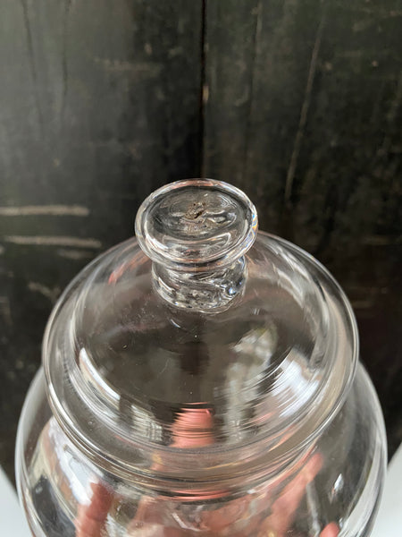 Antique Georgian Glass Apothecary Leech Jar