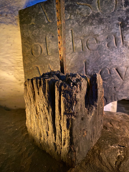 Antique 18th Century Primitive Gnarly Candle Holder - Source Vintage