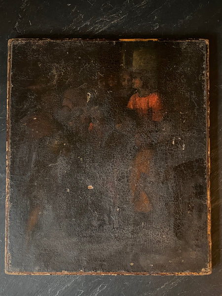 Mysterious Antique 16th Century Oil On Canvas Painting With Infrared Scans Dating It To Circa 1533 - Source Vintage