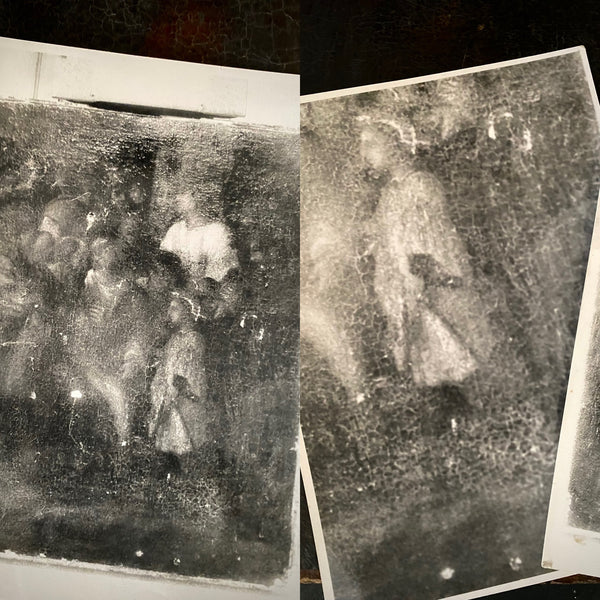 Mysterious Antique 16th Century Oil On Canvas Painting With Infrared Scans Dating It To Circa 1533 - Source Vintage