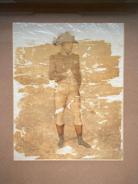 Rare Early 19th Century Engraver’s Proof Of Napoleon At Malmaison On Silk, After Jean-Baptiste Isabey, Engraved By Charles-Louis Lingée And Finished By Richard Cooper c. 1802–1804