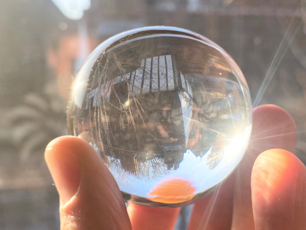 Rare Antique 19th Century Victorian Fortune Teller’s Crystal Ball Boxed