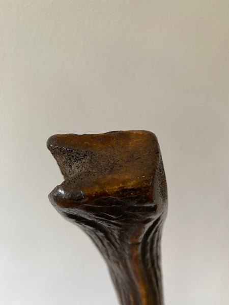 Rare Early Antique Scottish Club Made From A Deer Antler