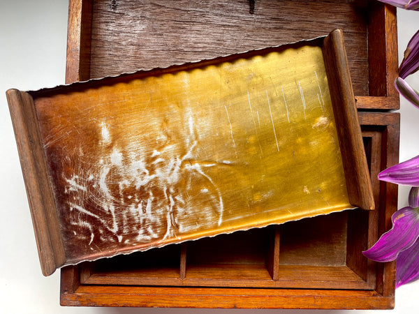Antique Folk Art Box Made From Crashed Aircraft In 1919 With Provenance - Source Vintage