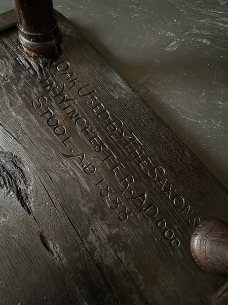 Rare & Rather Curious Saxon Era Come Victorian Scratch Built Stool With A Winchester Connection - Source Vintage