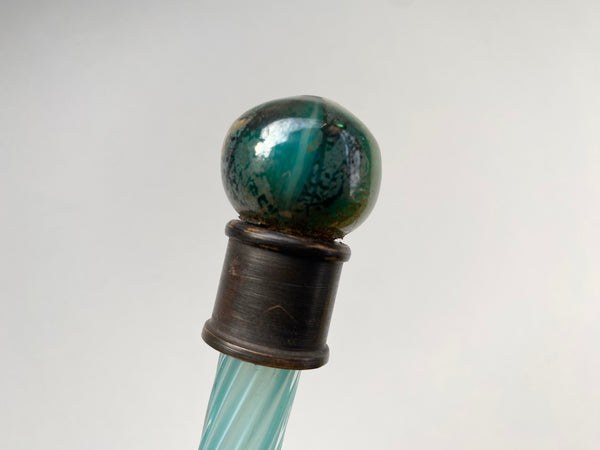 Rare Antique 19th Century Glass Candle Snuffer