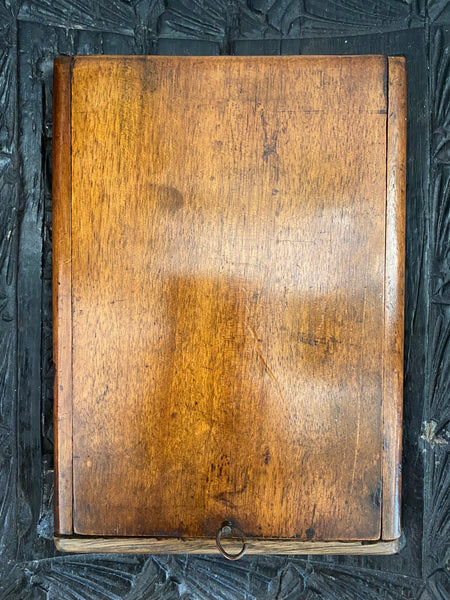 Antique 19th Century Treen Campaign Mirror c.1830