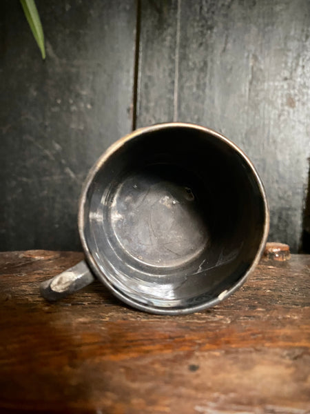 Curious Fire Damaged Coffee Cup Rescued From Fire At Lake House Salisbury 1912 With Handwritten Label - Source Vintage
