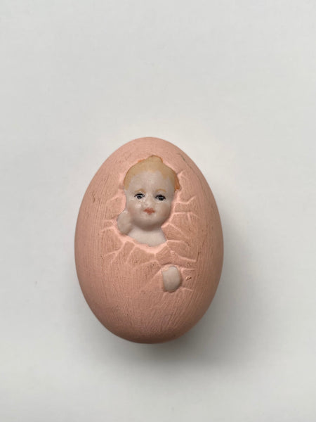 Antique 19th Century Ceramic Birthing Egg - Source Vintage
