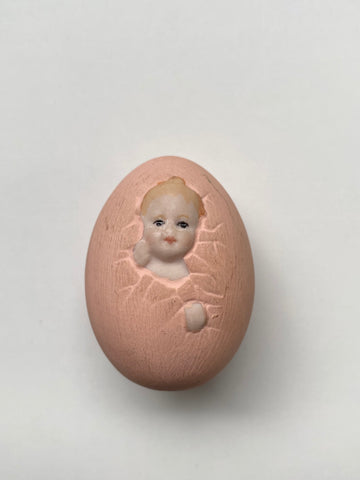 Antique 19th Century Ceramic Birthing Egg - Source Vintage