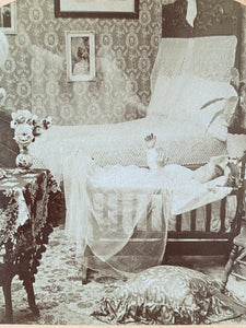 Antique Victorian Spiritualism Stereoview Photograph ‘Mothers Ghost’ c.1899