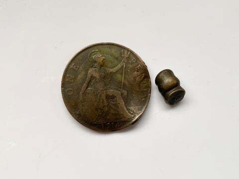 Curious World War 1 Penny Shot By A Bullet