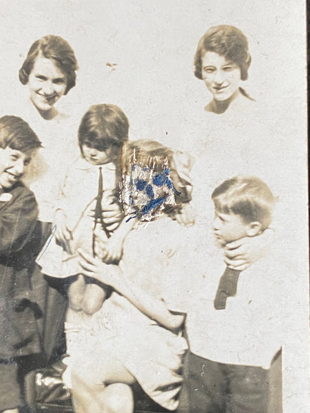 Sinister Antique Black & White Defaced Photo From The 1920’s