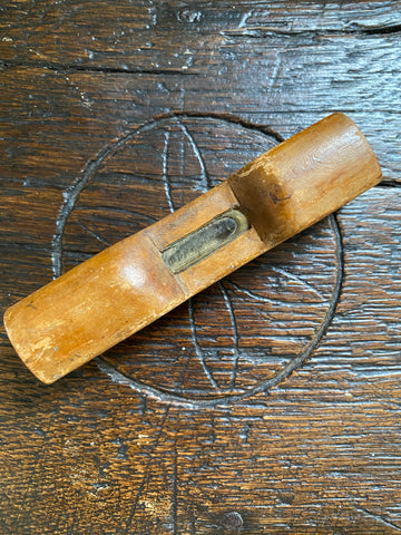 Antique Early 20th Century Scratch Built Shed Made Miniature Treen Spirit Level