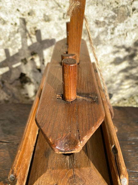 Superb Antique Early 19th Century Pine Drop Down Mouse Trap c.1820