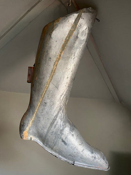 Antique Early 20th Sheet Metal Cobbler’s Bootmaker’s Trade Sign