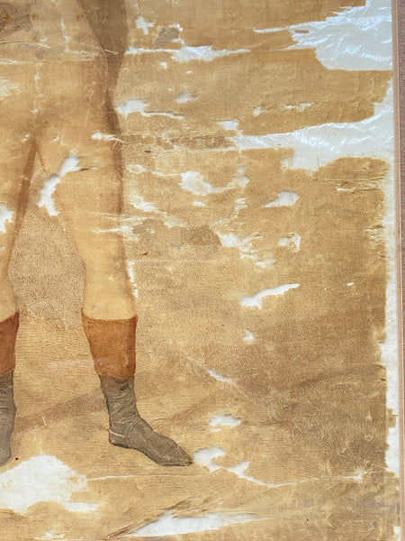 Rare Early 19th Century Engraver’s Proof Of Napoleon At Malmaison On Silk, After Jean-Baptiste Isabey, Engraved By Charles-Louis Lingée And Finished By Richard Cooper c. 1802–1804