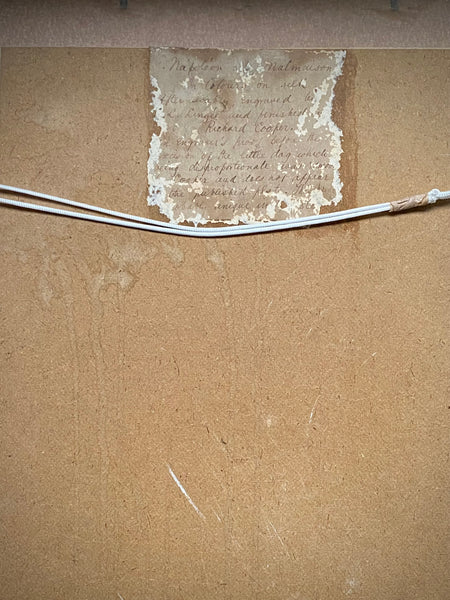 Rare Early 19th Century Engraver’s Proof Of Napoleon At Malmaison On Silk, After Jean-Baptiste Isabey, Engraved By Charles-Louis Lingée And Finished By Richard Cooper c. 1802–1804