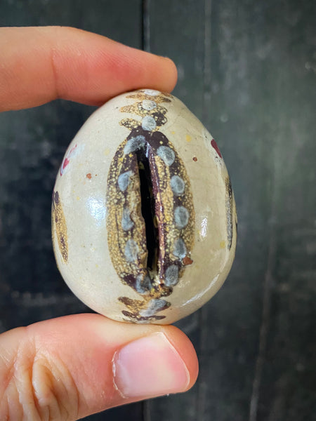 Very Rare Georgian Ceramic New Born Baby Gift Ceramic Egg c.1780–1830
