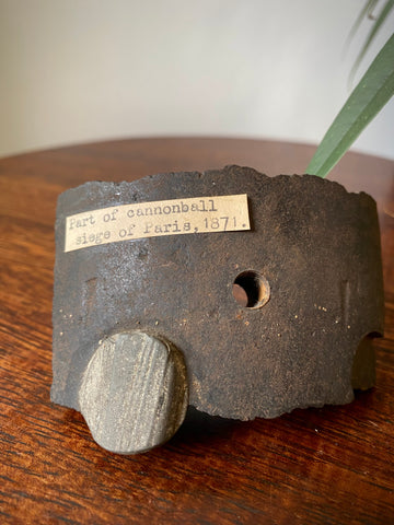 Fragment Of Cannonball From The Siege Of Paris, 1871, With Museum/Collector’s Label
