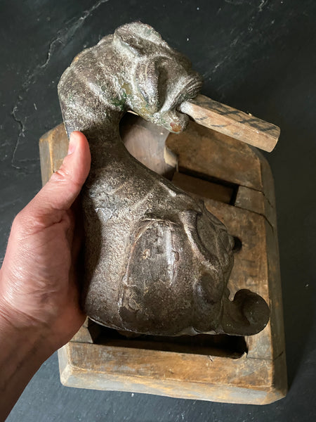 Rare Set Antique 19th Century Architectural Pattern Moulds Of A Gargoyle And Wings - Source Vintage