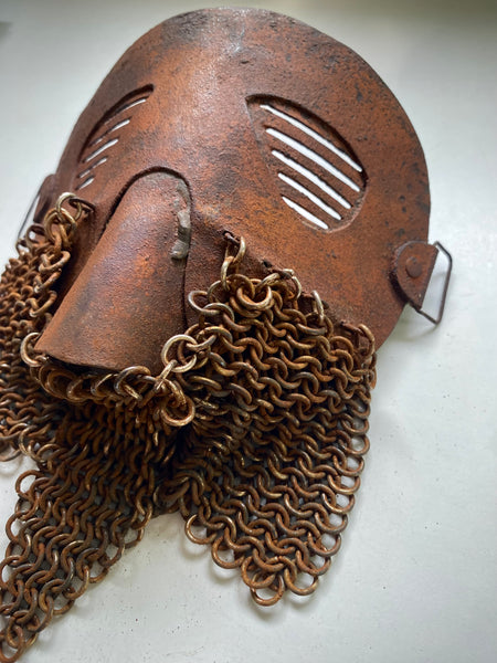 Rare Original British World War I Tank Crew Splatter Mask – Sheffield Manufacture