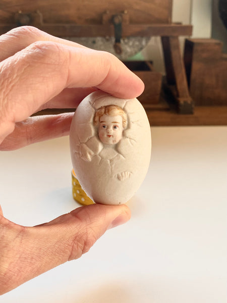 Rare Antique Victorian Ceramic Birthing Egg - Source Vintage