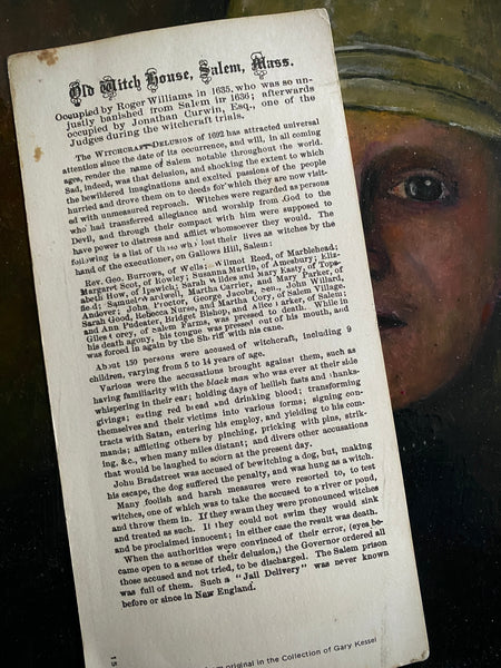 Antique Early 20th Century Stereoview Photograph Of ‘The Old Witch House’, Salem c.1915 - Source Vintage