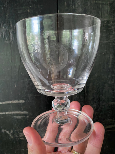 Rare Antique Early 19th Century Irish Rummer With Engraved Arms Of The Chatterton Baronets, Castle Mahon, County Cork - Property Of Sir James Chatterton