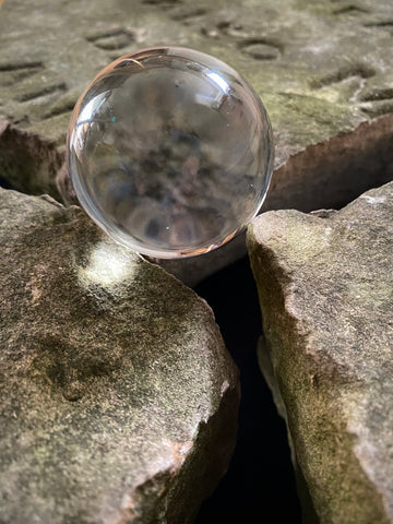Antique Late 19th/Early 20th Century Victorian Fortune Teller’s Crystal Ball With An Interesting Story…