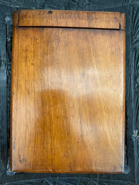 Antique 19th Century Treen Campaign Mirror c.1830