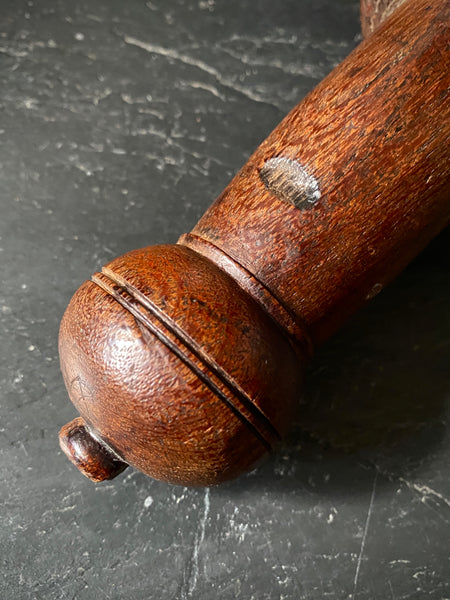 Rare Large Antique Late 17th - Early 18th Century Carved Walnut Ecclesiastical Stamp - Source Vintage