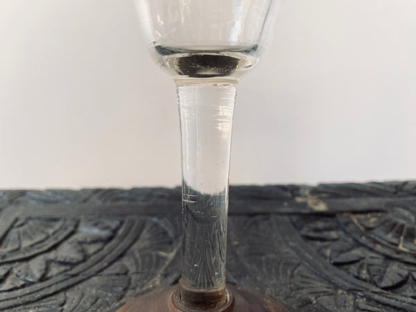 Rare Antique 18th Century Make-Do Period Repaired Drinking Glass