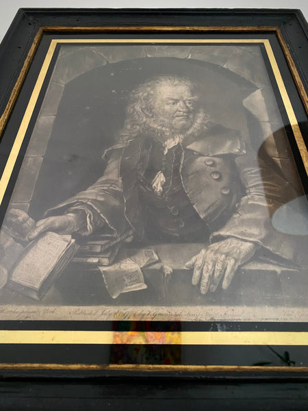 Rare Pairing Of 18th Century Portrait Of Thomas Gent (1693–1778) & Original Copy Of Of His Book, ‘The History of Rippon (1777)’