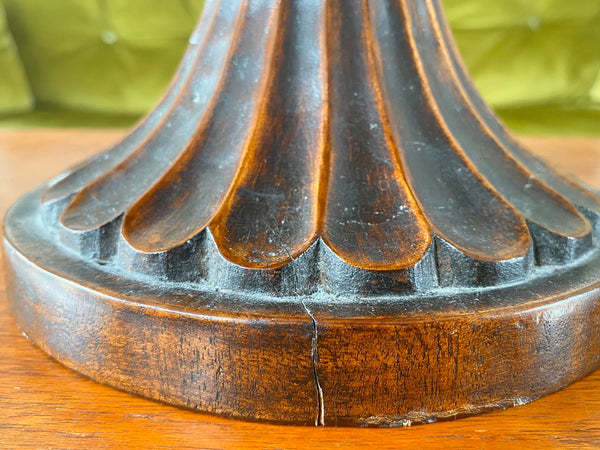Stunning Antique Georgian Revival Well Turned & Carved Mahogany Tazza c.1900-1910