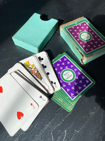 Rare Set Original Antique Early 20th Century Suffragette ‘Votes For Women’ Playing Cards c.1910 - Source Vintage