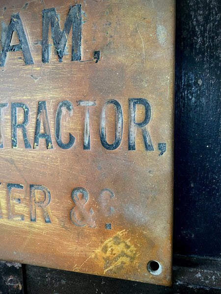 Rare Antique Late 19th Century Undertaker’s Sign