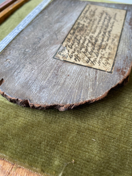 Rare Section Timber From 19th Century Royal Navy Battleship HMS ‘Victoria’, With Period Handwritten Manuscript Label Provenance