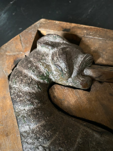 Rare Set Antique 19th Century Architectural Pattern Moulds Of A Gargoyle And Wings - Source Vintage