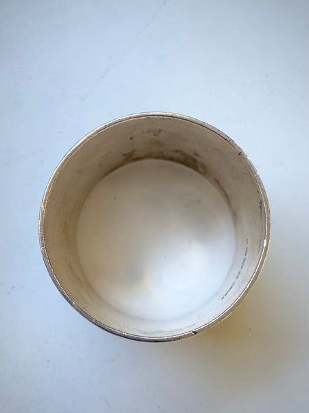 Rare World War 1 Sterling Silver Commemorative Napkin Ring For Lieutenant Noel Henry Cragg With All Postings Mentioned In Despatches