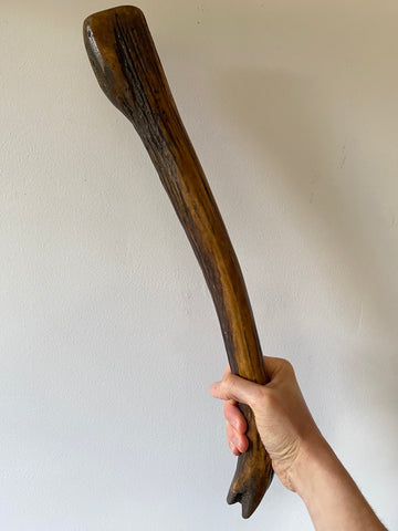 Rare Early Antique Scottish Club Made From A Deer Antler