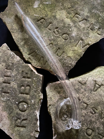 Antique Glass Wine Thief (Pipette à Vin) Engraved “J. Latrille Fils – Bordeaux” c.1890–1930