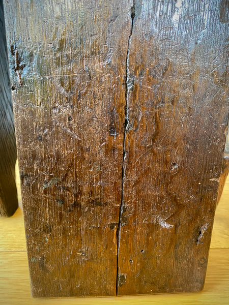 Antique 17th Century Oak Bible Box Dated 1654, Initialled, Heavily Carved, Cryptic Text & Symbols, Faint Protection Mark To One Side