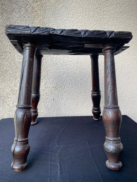 Rare & Rather Curious Saxon Era Come Victorian Scratch Built Stool With A Winchester Connection