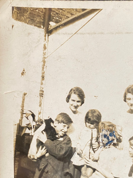 Sinister Antique Black & White Defaced Photo From The 1920’s