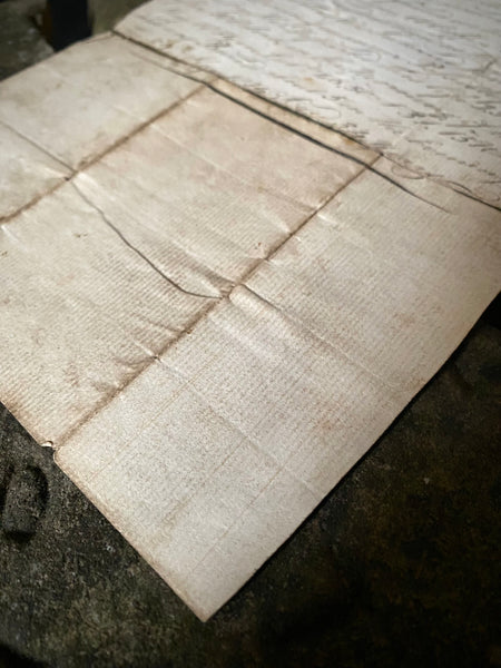 Rare Early 19th Century Naval Manuscript Describing The Unfortunate Death Of A Captain On Board A Ship, By Accidentally Shooting Himself In The Leg - Source Vintage