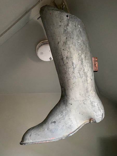 Antique Early 20th Sheet Metal Cobbler’s Bootmaker’s Trade Sign