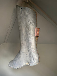 Antique Early 20th Sheet Metal Cobbler’s Bootmaker’s Trade Sign
